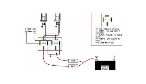 headlight wiring diagram for car