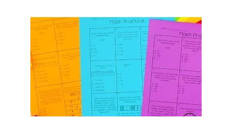 Third Grade Math Test Prep - Weekly Multiple Choice Tests - Editable