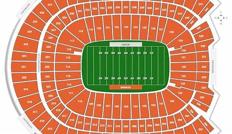 Denver Bronco Stadium Seating Chart