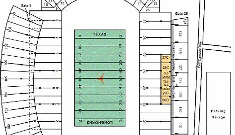 University Of Texas Stadium Seating Chart | Elcho Table