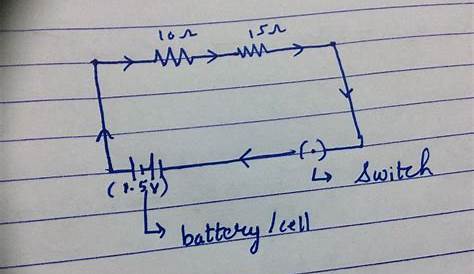 the diagram below represents a circuit consisting of two resistors