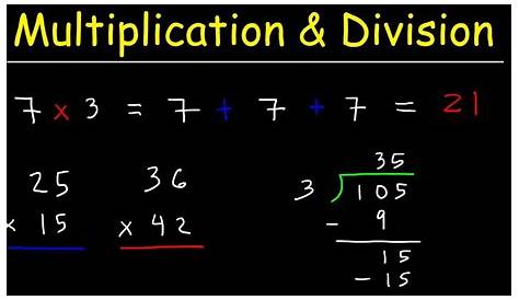 long division and long multiplication