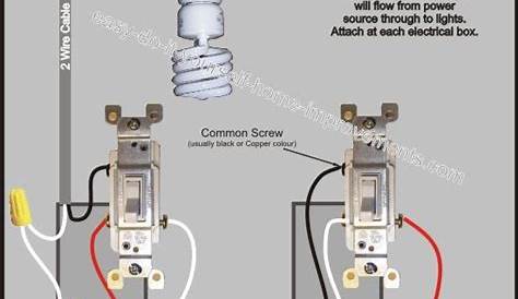 3 Way Switch Wiring Diagram | Diy electrical, Light switch wiring