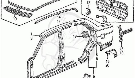 Honda Accord Body Parts Diagram - Hanenhuusholli