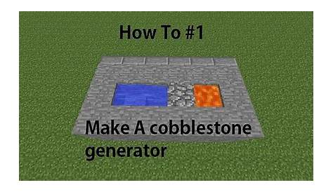 How to Make a Cobblestone Generator! Minecraft Blog