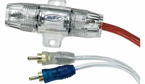 EFX 300-Watt Amp Wiring Kit 8-gauge power cable, with Patch Cord at