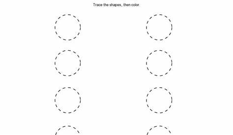 circle worksheets for kindergarten