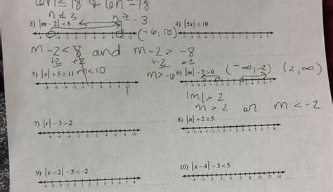 solving absolute value inequalities worksheets with answers