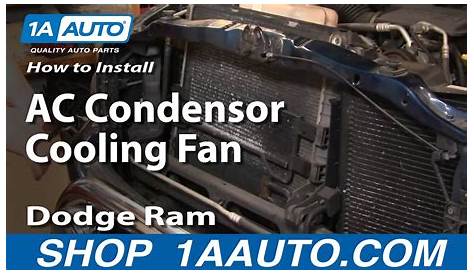How To Replace AC Condenser Cooling Fan 02-08 Dodge Ram PART 1 | 1A Auto
