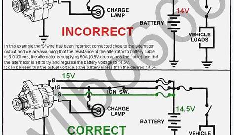 denso 2 wire alternator wiring diagram