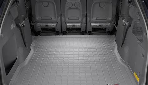 Custom rubber floor mats for Sienna cargo area http://www.weathertech