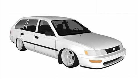 Toyota Corolla E100 Wagon '1992-1997 - 3D Model - 49088 - Model COPY