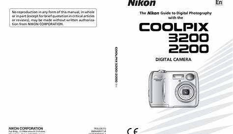 Download free pdf for Nikon CoolPix 3200 Digital Camera manual