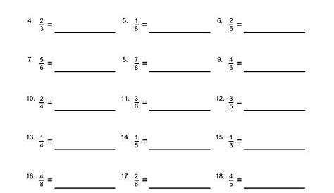 Compare Decimals And Fractions Worksheet