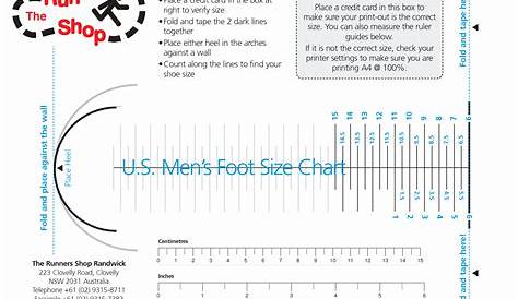 30 Printable Shoe Size Chart Width | Example Document Template