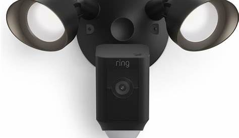 RING Floodlight Wired Plus Full HD 1080p WiFi Security Camera - Black
