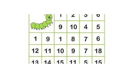 Hungry Caterpillar Number Maze | Interactive Worksheet | Education.com