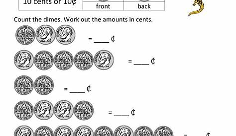 NEW 59 COUNTING DIMES WORKSHEET FIRST GRADE | counting worksheet