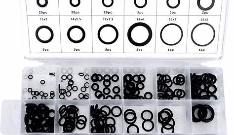 rubber o-rings size chart