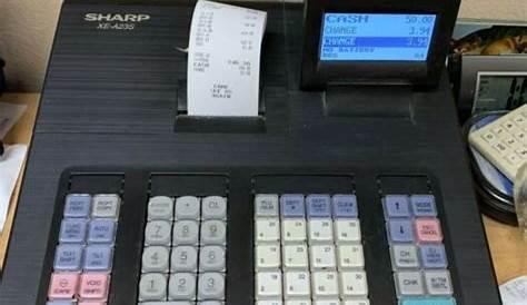 Sharp XE-A23S Electronic Cash Register | eBay
