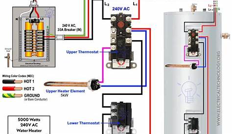 Wiring Diagram For 240 Volt Water Heater - Weaveked