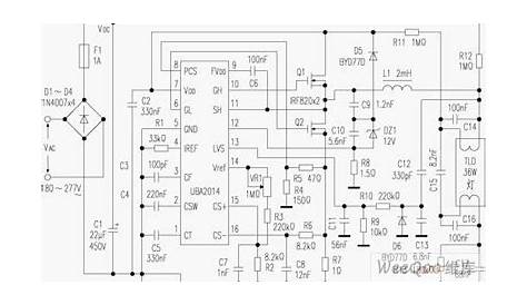 Diagram of Electronic Ballast Circuit composed of UBA2014 - Other
