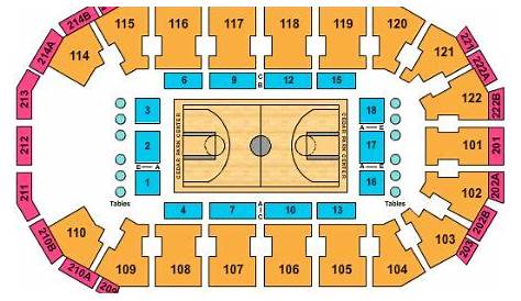 heb center seating map