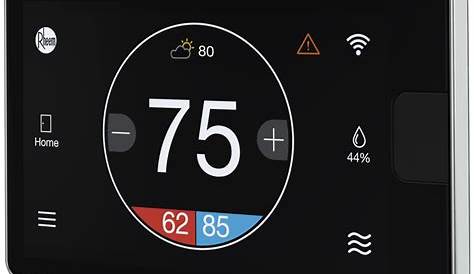 EcoNet Smart Thermostat Left Facing Home Screen | Air Conditioning Today