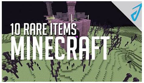 top 10 most rarest items in minecraft