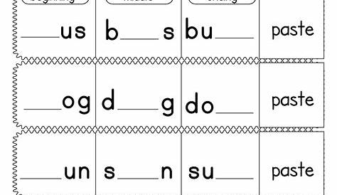 Basic Spelling Worksheet - Free Kindergarten English Worksheet for Kids