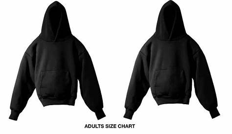 yeezy gap hoodie size chart