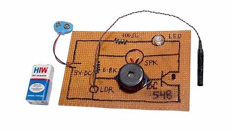 simple laser security system circuit diagram