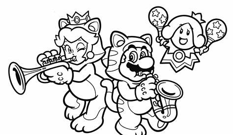 Super Mario 3d World Coloring Pages at GetColorings.com | Free