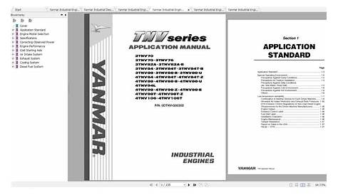 yanmar 4tnv88 service manual