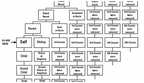 When meeting relatives from our extended family this chart helps to