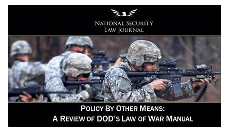 dod law of war manual
