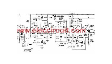 7 tone control circuit diagram with PCB layout | ElecCircuit | Circuit