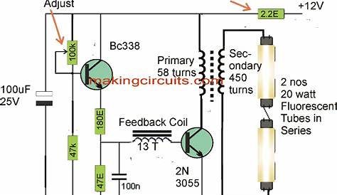 circuit diagram of cfl lamp