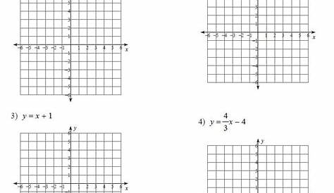 Algebra 1 Slope Worksheets | Graphing worksheets, Graphing linear