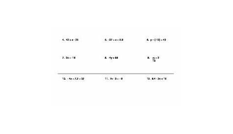 Solving Equations and Inequalities Worksheet by camfan54 | TpT