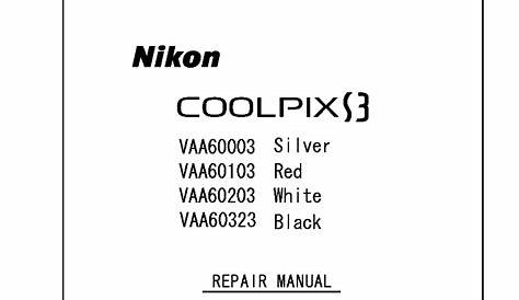 nikon coolpix s32 waterproof manual