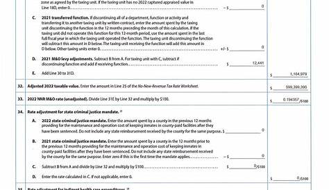 worksheet for 2022 tax year