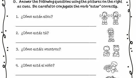 ser spanish worksheets