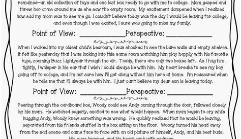Point Of View Worksheet 15 Answer Key - Ellis Sheets