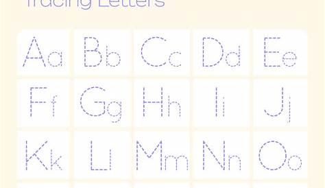 trace alphabets worksheets printable