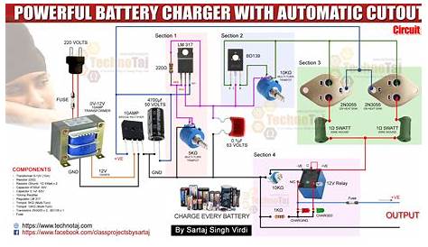 200ah battery charger circuit diagram