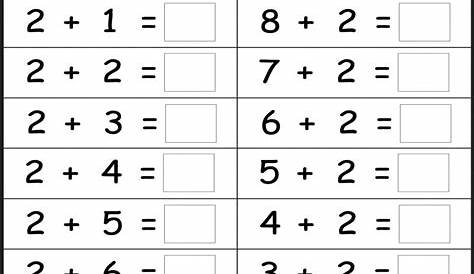 21 Free Printable Math Addition Worksheets for Kindergarten ~ edea-smith