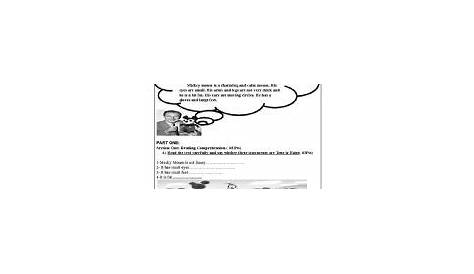 the mighty mouse worksheets answers