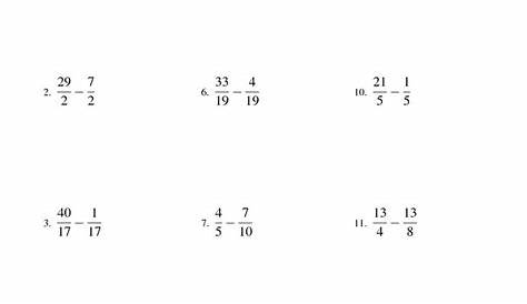 simplifying complex fractions worksheets