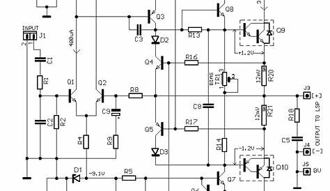 50 watt audio amplifier circuit diagram